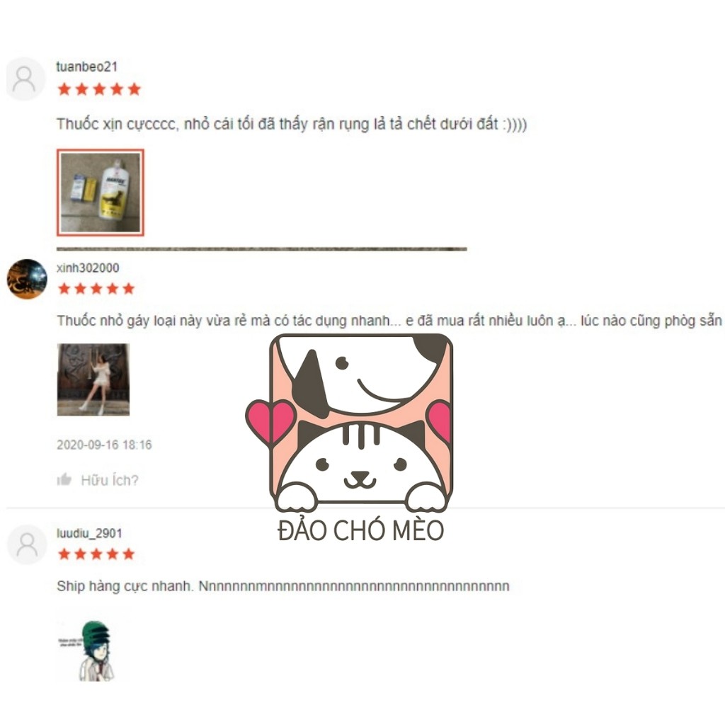 Nhỏ gáy ve rận China cho chó mèo hiệu quả - Đảo Chó Mèo