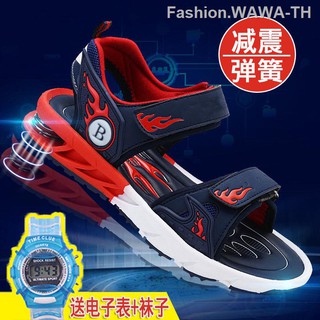 giày sandal bé trai 3 4 lò xo 7 phiên bản hàn quốc 8 dép hè 11 10 trẻ lớn hơn đi biển em 15 tuổi