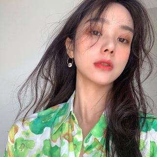 Hoa tai dạng thả đính zircon phong cách Hàn Quốc sành điệu C233