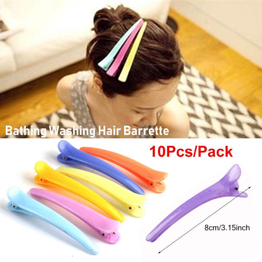 EUCA Set 10 / 10 Kẹp Tóc Chuyên Dụng Cho Salon Làm Tóc
