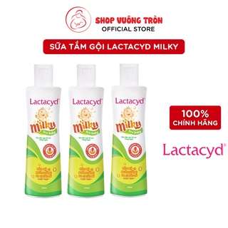 Sữa Tắm Gội LACTACYD Milky Các Dưỡng Chất An Toàn, Bảo Vệ Và Nuôi Dưỡng Da, Tóc Của Bé 250ml