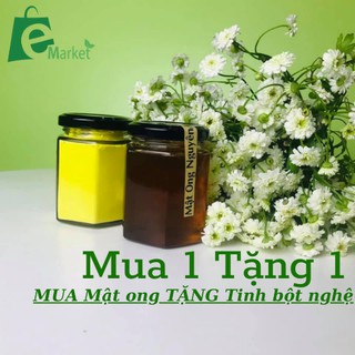 [QUÀ TẶNG 12/12 ] Mật Ong Nguyên Chất Hoa Vải Thiều, Hoa Cà Phê Daklak. Tặng 100gr Tinh Bột Nghệ Thiên Nhiên