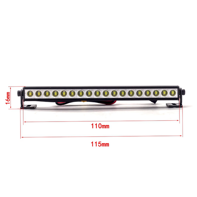 Thanh Đèn LED 5V-14.8V Gắn Nóc Xe Điều Khiển Từ Xa Axial SCX10 90046 Traxxas TRX4 Tỉ Lệ 1 / 8 1 / 10