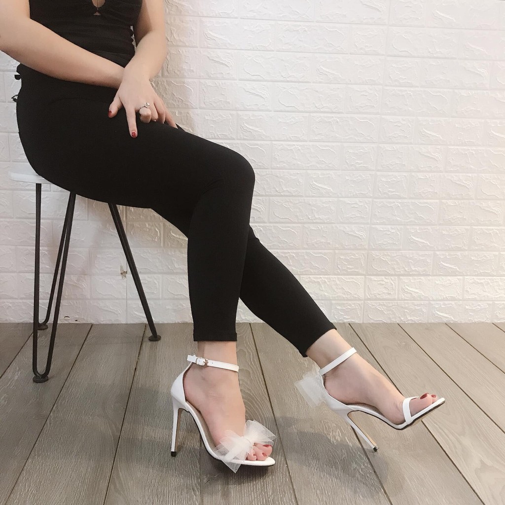 GIÀY SANDAL CAO GÓT NƠ REN HÀ HỒ GÓT NHỌN 7P DỄ ĐI