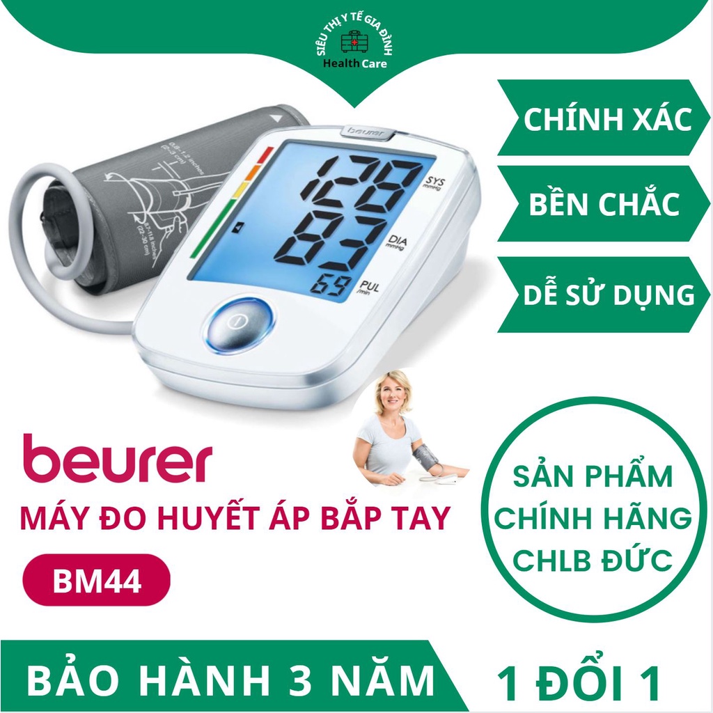 Máy Đo Huyết Áp Bắp Tay Beurer BM44 - Đo Chính Xác, Thiết Kế Tiện Lợi