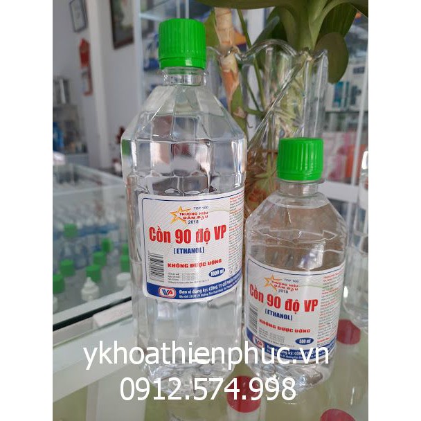 Cồn 70 độ hoặc 90 độ Vĩnh Phúc 500ml/1000ml