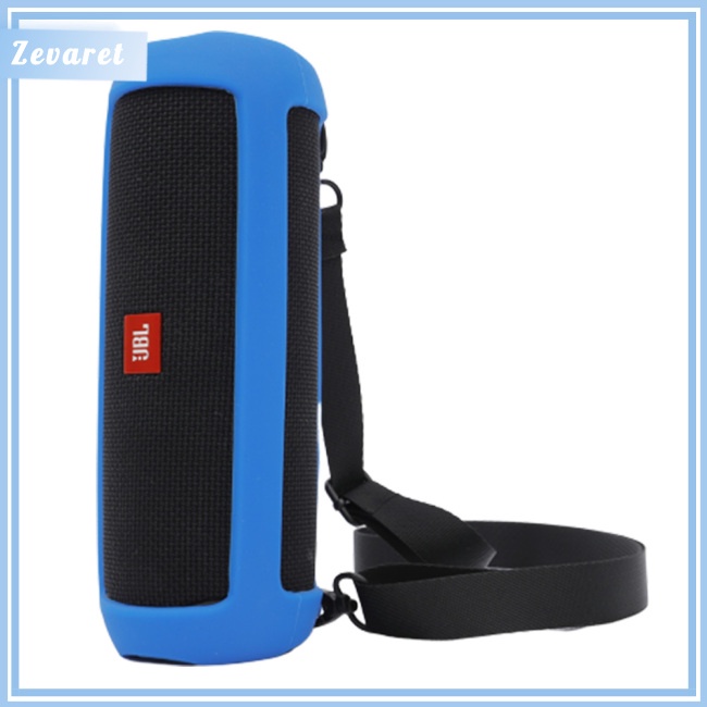Hộp Đựng Bảo Vệ Loa Zevaret JBL Flip5 Kèm Dây Đeo Vai Bằng Silicon Tiện Dụng Mang Theo Du Lịch