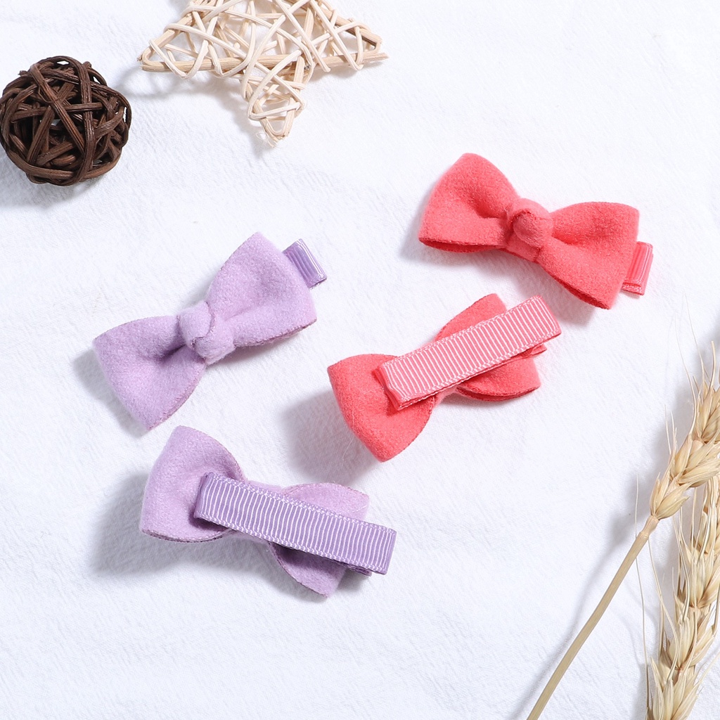 Set 2 kẹp tóc KIDSBOWS đính nơ thời trang xinh xắn cho bé gái 2 inch