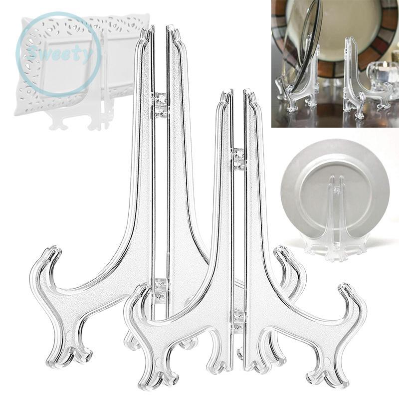 Set 5 kệ trưng bày đĩa kích thước 3/5 inch để bàn trang trí độc đáo