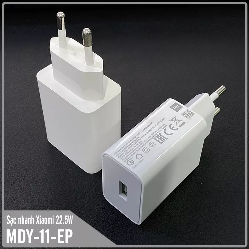 Củ sạc Nhanh Xiaomi 22.5W Mi Turbo Charge 4.0 theo máy Xiaomi Redmi Note 9S K20 K40 Pro Note10 Lite Poco F2 X3
