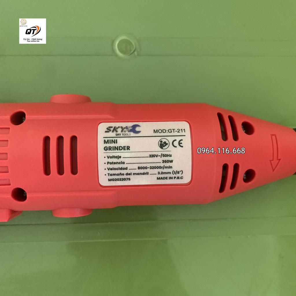 Bộ Máy Khoan Mài khuôn Khắc mini Đa Năng Kingpro 200W 6 tốc độ