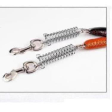 Dây dắt chó lớn + dây  da bò tết cho chó trên 20kg