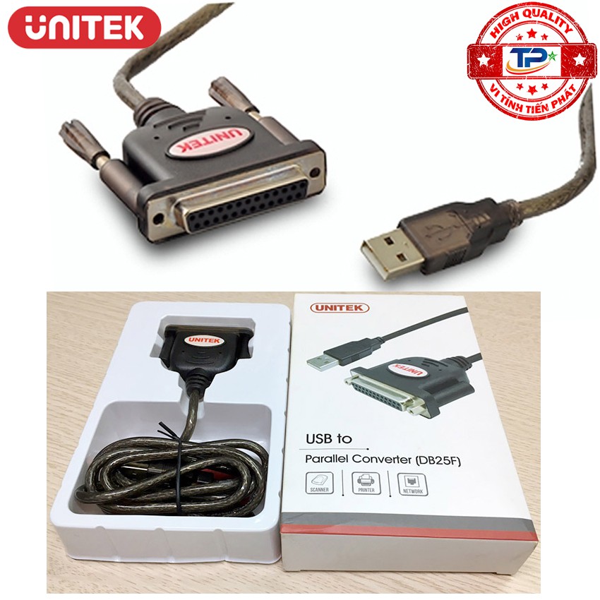 Cáp Chuyển USB sang Parallel LPT Unitek Y-121