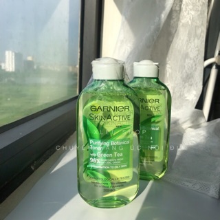 Nước hoa hồng Garnier Purifying Botanical Toner Green tea 200ml Xách tay Úc