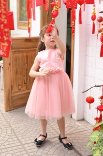 Váy hoa hồng có sẵn