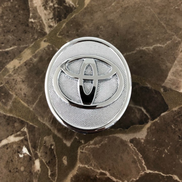 Biểu tượng Logo Toyota chụp mâm, vành, bánh xe ô tô kích thước 57mm - Mã TOYOTA57-B