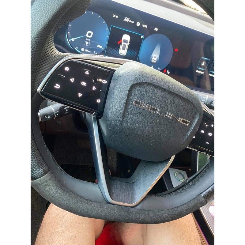 decal dán vân gỗ dành cho Beijing x7( cần số , vô lăng ,lên kính)