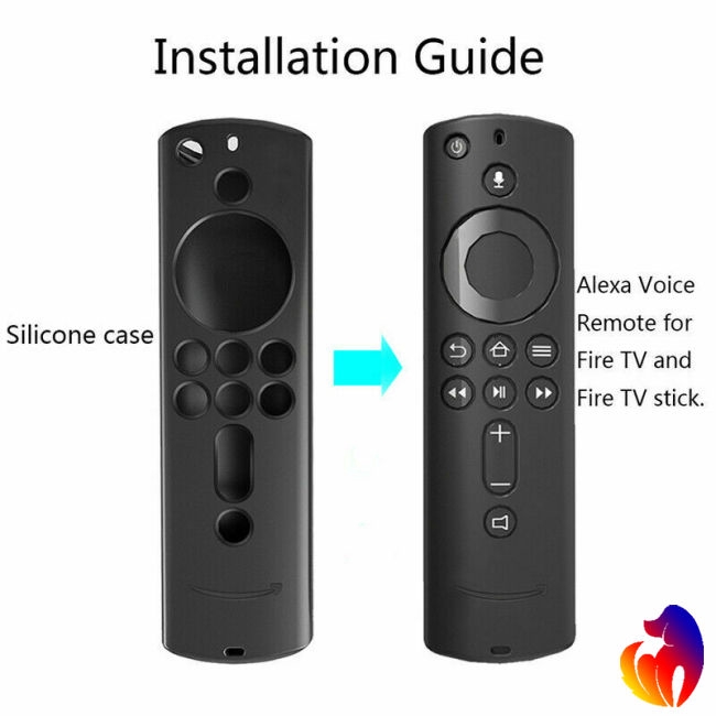Blackhole Ốp silicon mềm bảo vệ remote TV Amazon Fire