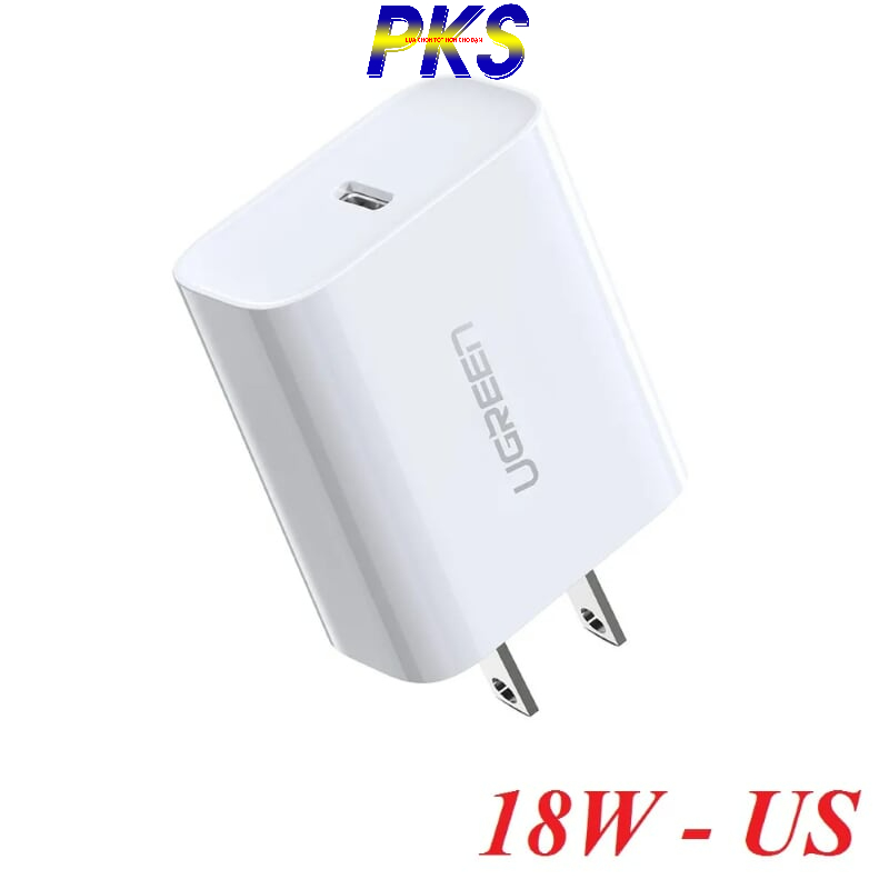 Sạc nhanh USB Type-C 18W cao cấp Ugreen 60449