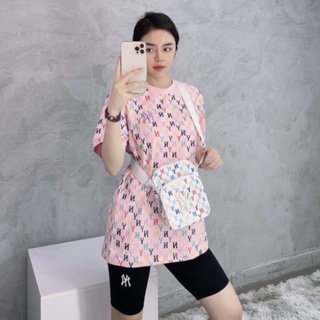 Túi đeo chéo nữ b210 mlb monogram rainbow - trắng in 7 màu