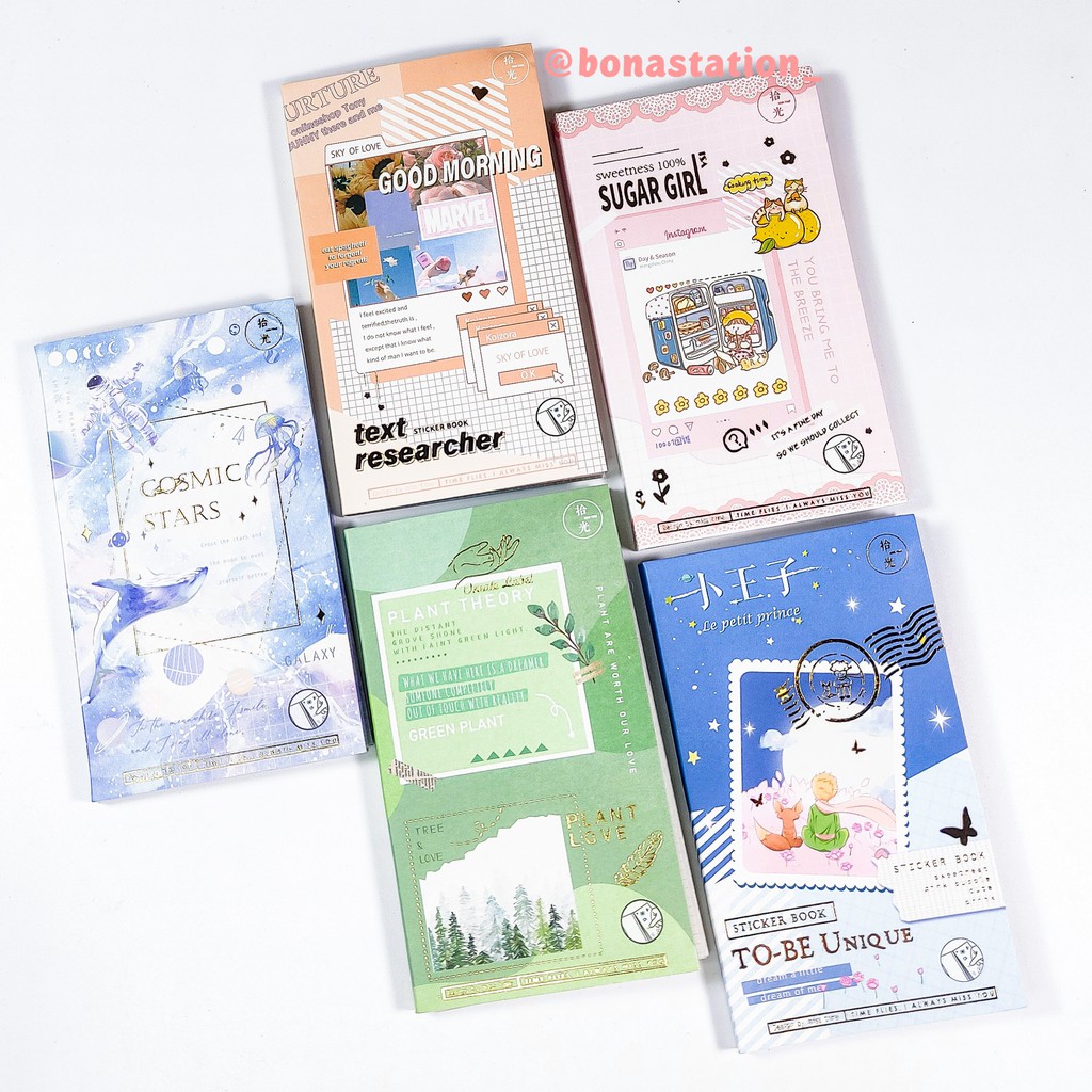 Quyển 20 trang sticker washi Pick up the light size 12cm x 7cm | BSC005