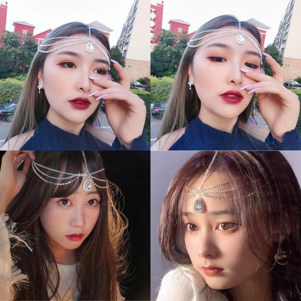 Dây Xích Trang Trí Tóc Phong Cách Bohemian Sang Trọng Cho Nữ