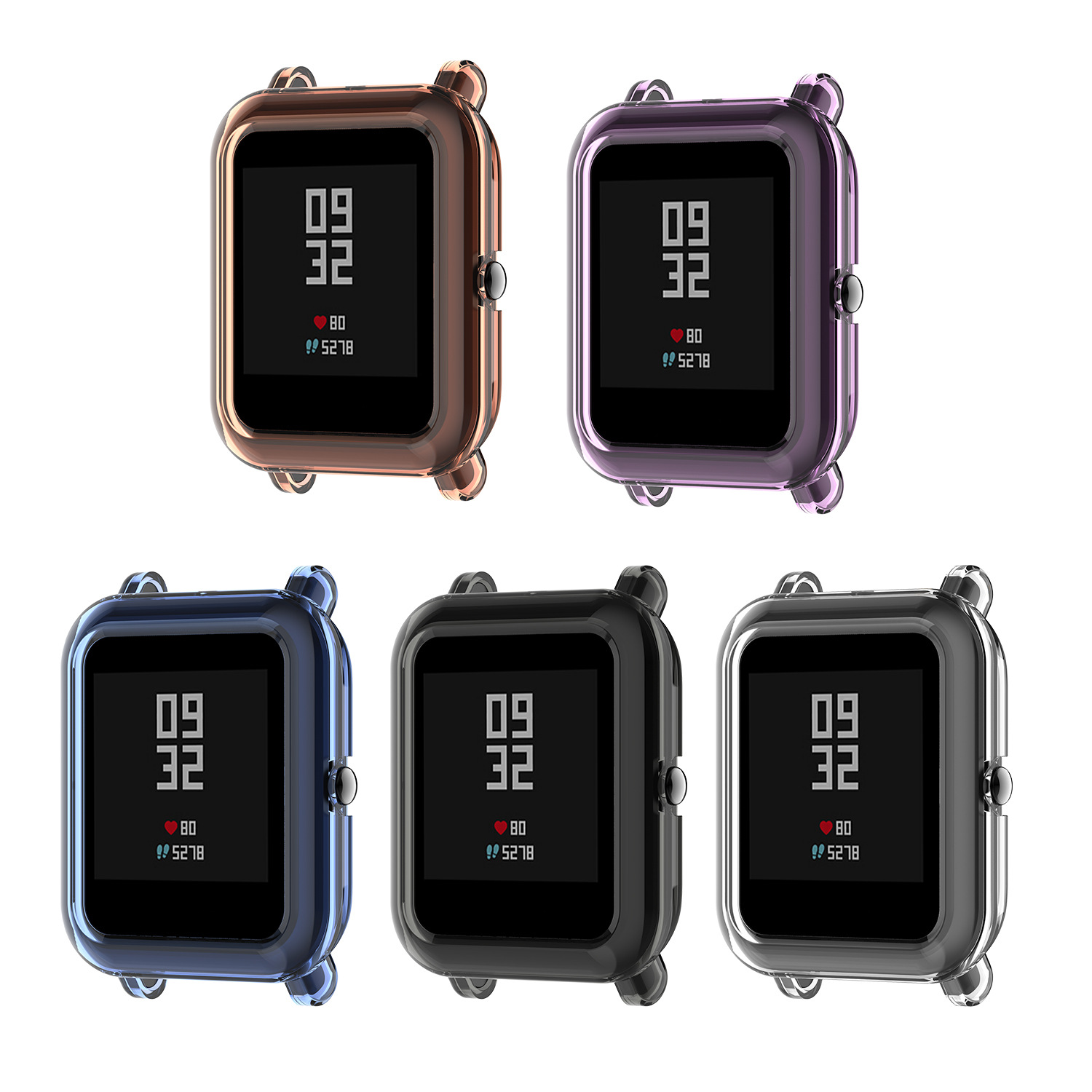 Ốp Lưng Tpu Mềm Trong Suốt Cho Huami Amazfit Bip U / Bip 1s / Pop / Bip Lite