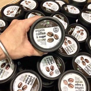Siêu sale 12/12 Muối Tẩy Tế Bào Chết Toàn Thân Organic Shop dạng muối hạt Organic Coffee & Sugar Body Scrub