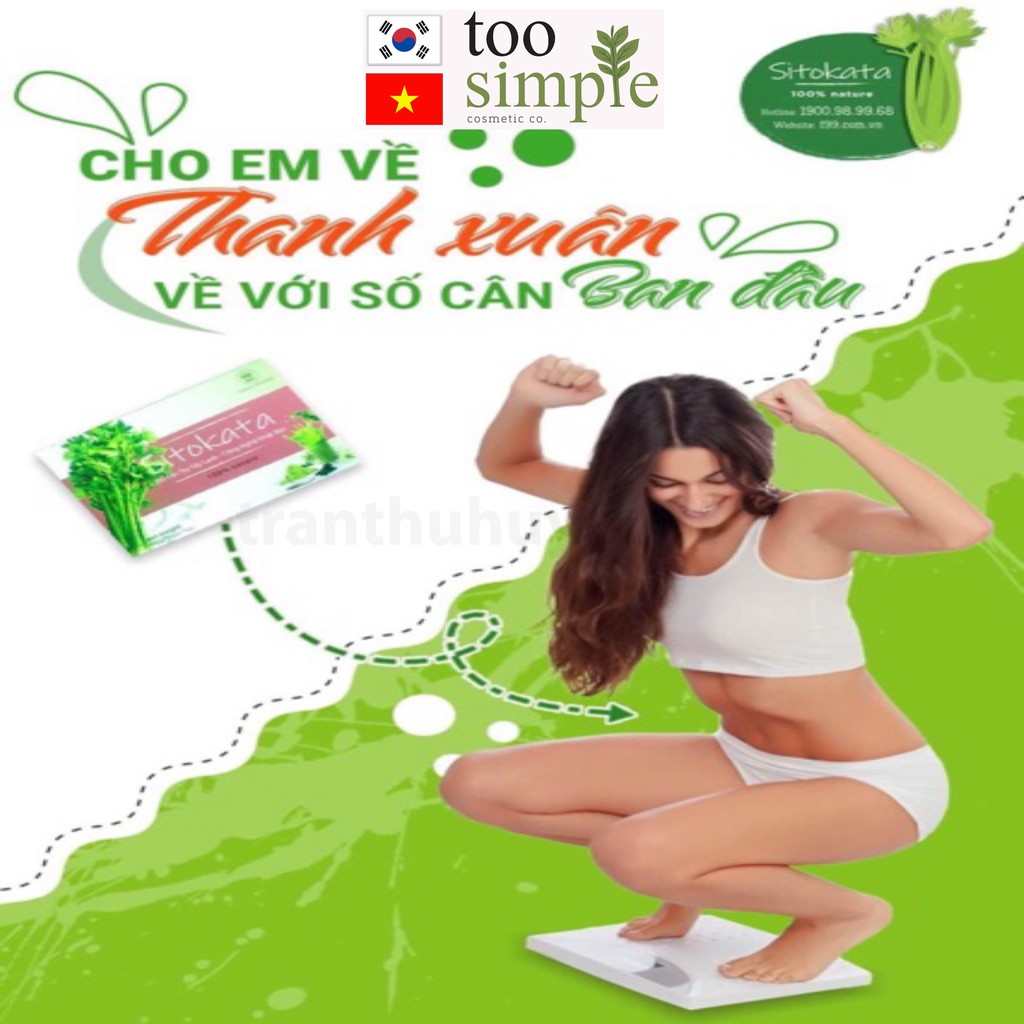 Bột cần tây Sitokata Chính Hãng ( 1 hộp 20 gói 100gr)