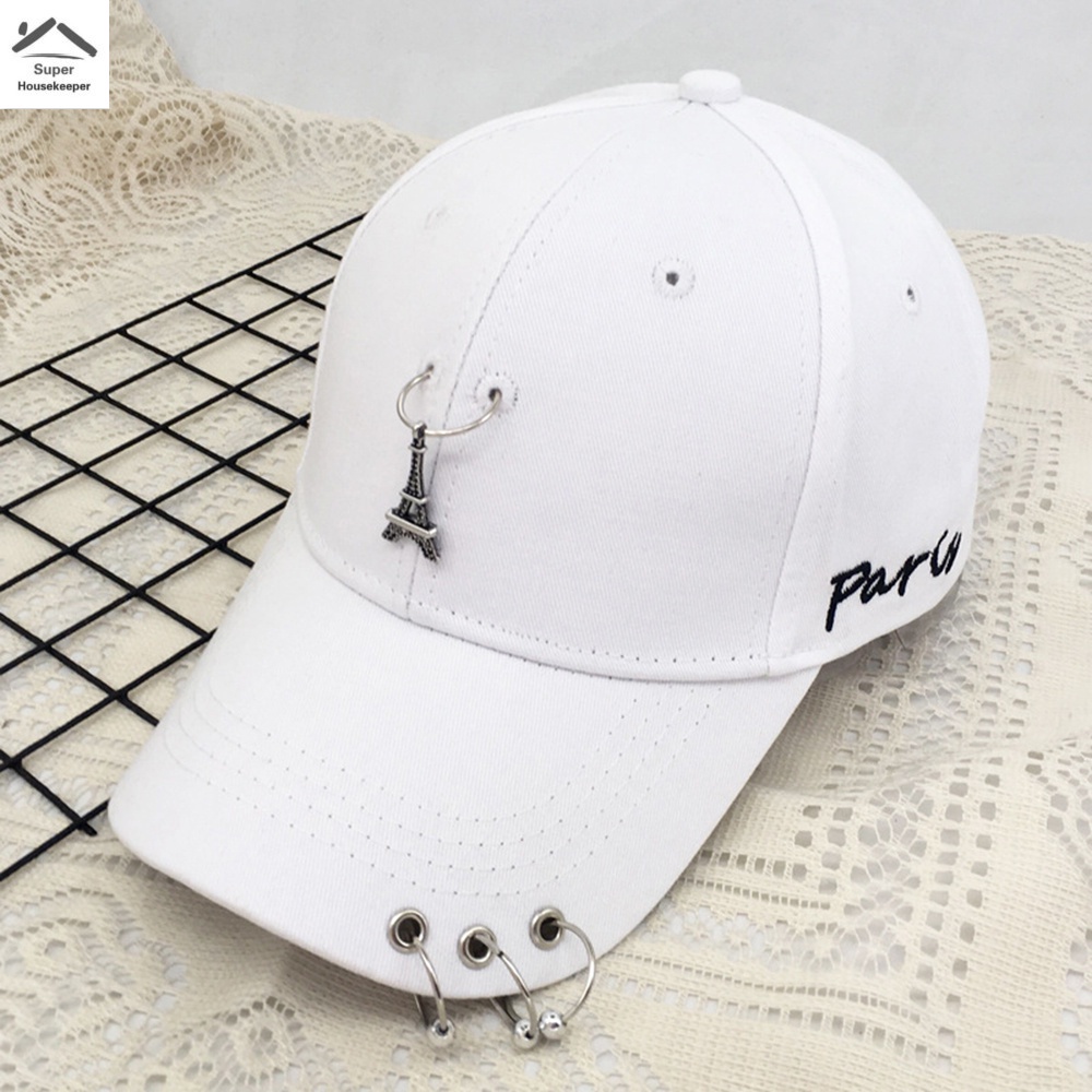 Mũ Lưỡi Trai Che Nắng Mùa Hè Có Dây Xích Ba Vòng Nhẫn Thiết Kế Thoải Mái Dễ Mang Theo Khi Đi Cắm Trại Ngoài Trời