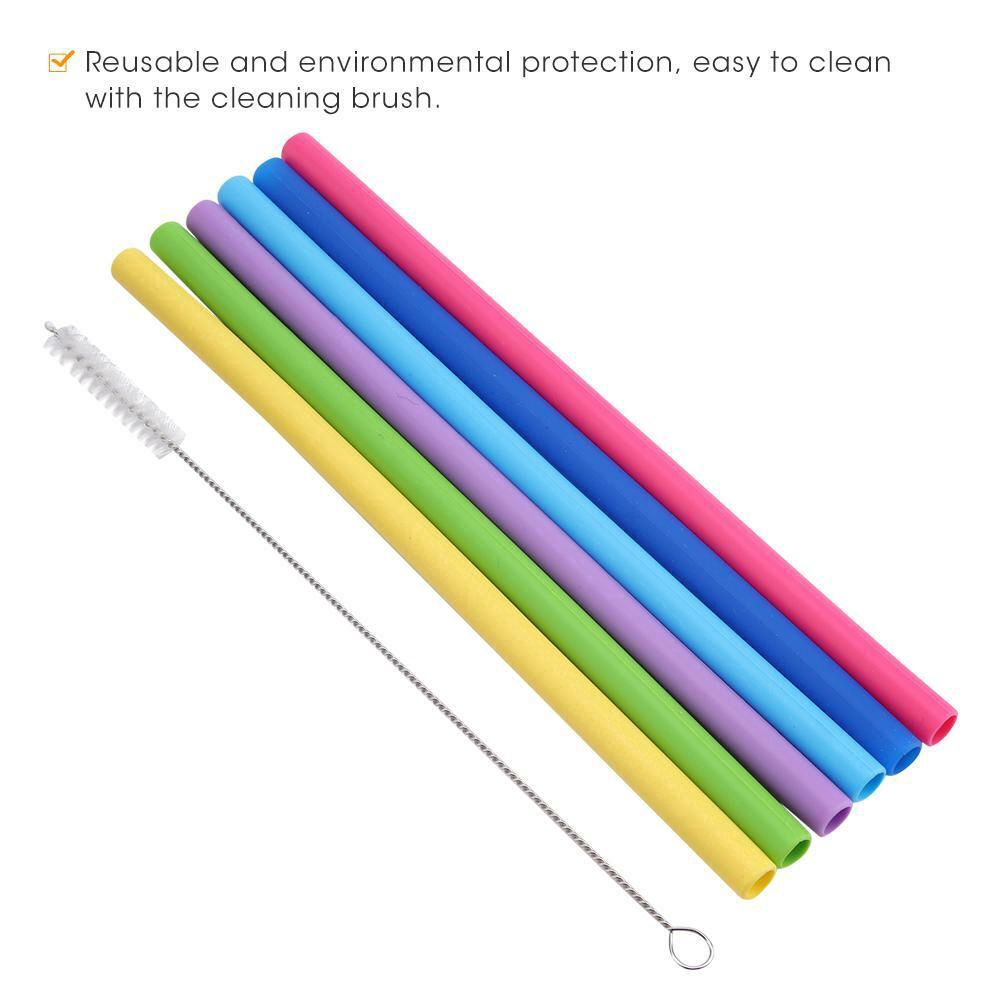 6/8 ống hút thân thiện với môi trường tốt cho sức khỏe kèm cọ rửa cao cấp