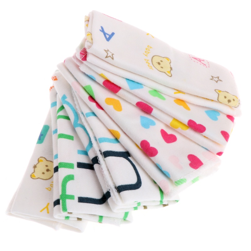 Khăn Tay Chất Liệu Cotton Cao Cấp Tiện Lợi Dễ Sử Dụng Cho Bé