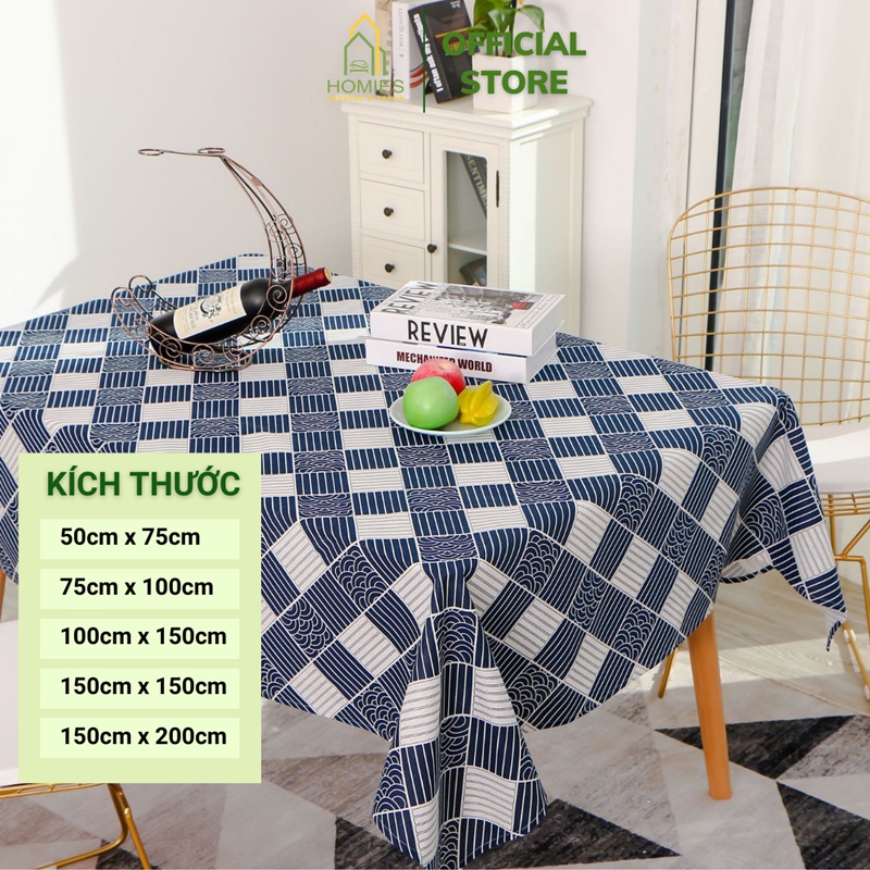 Khăn Trải Bàn, Phông Nền Chụp Ảnh HOMIES Phong Cách Vintage hàn Quốc Chất Vải Canavas Nhiều Kích Thước