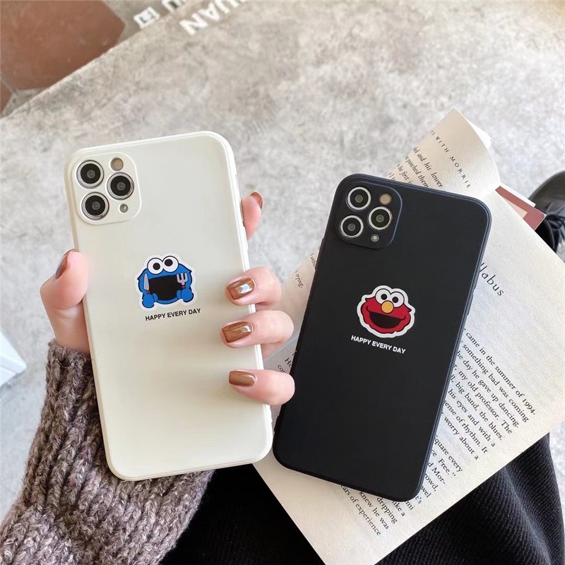 Ốp Lưng Mềm Họa Tiết Sesame Street Cho Oppo A92S A52 A9 A5 2020 A3S Reno 5 Pro Vivo S1 V11I Y70S Y93S V9 Iqoo Neo 3 Redmi Note 9