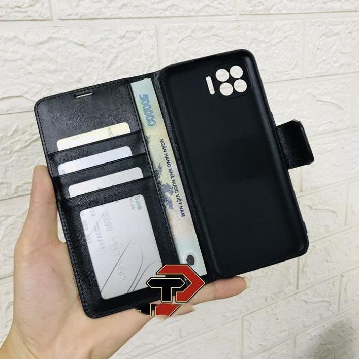 [FreeShip] Bao da dạng ví Oppo A93 hiệu Hanman cao cấp, ngăn đựng thẻ ATM tiền tiện lợi