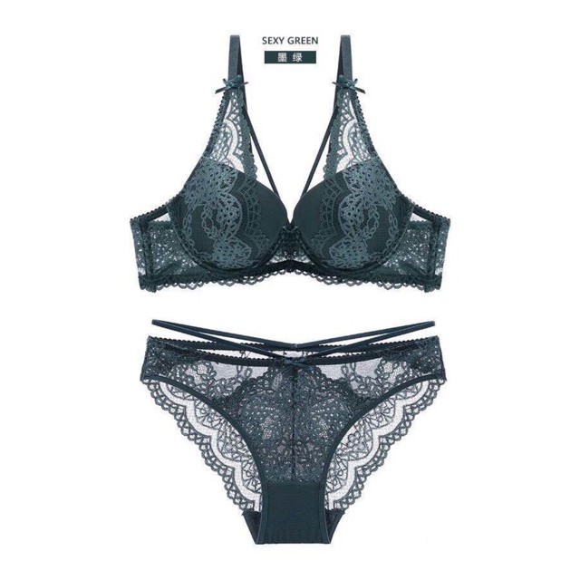 Bộ đồ lót Vic ren 3/4 BL