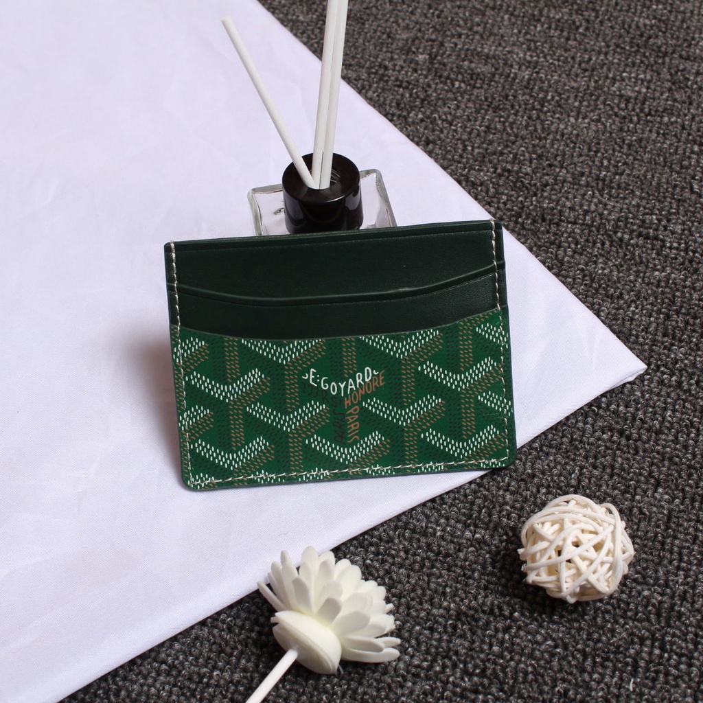 Goyard Ví Đựng Thẻ mini Đa Năng In Họa Tiết Chó Con Xinh Xắn Dành Cho Nam Và Nữ