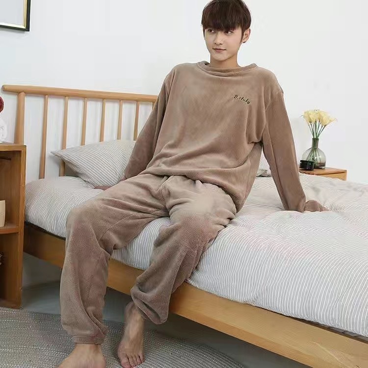 Đồ Bộ Nỉ Bông ❤FREESHIP❤ Đồ ngủ mềm mịn dày dặn siêu ấm mặc nhà cho nam nữ, Quần bo gấu Thêu Chữ D.Studio Hàn Quốc đẹp | BigBuy360 - bigbuy360.vn