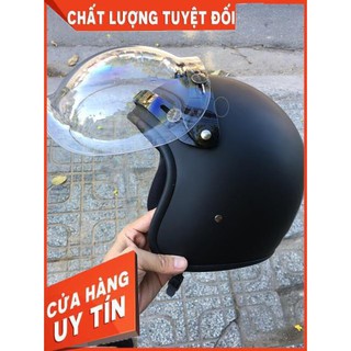 [Hàng Loại A]  Kính bubble gắn mũ 3/4 ( Sản phẩm không bao kèm mũ )