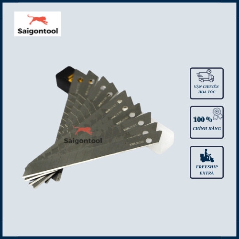 LƯỠI DAO (TÉP 10 LƯỠI) TOLSEN 30012 - hàng chính hãng, có sẵn