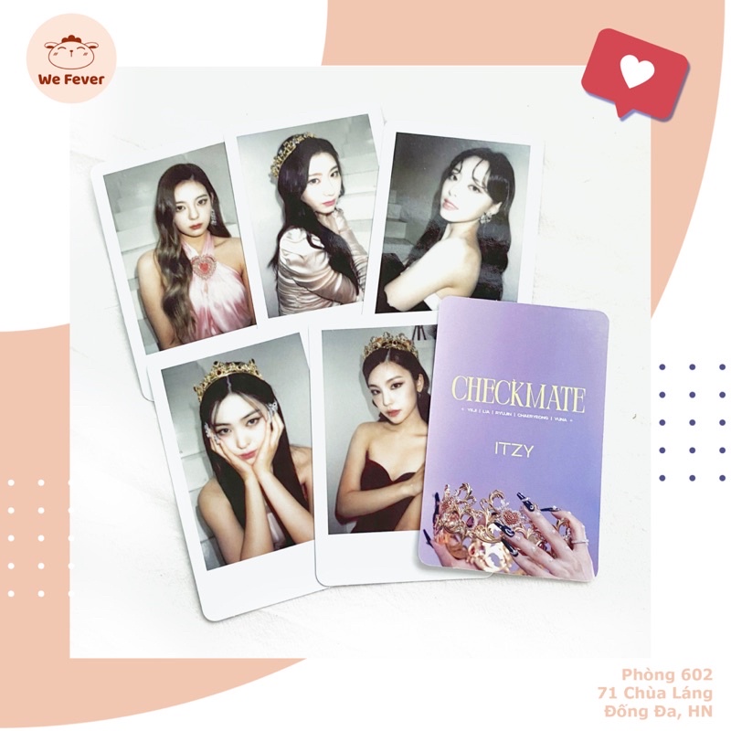 Lẻ thẻ bo góc khổ nhỏ, lớn của CHECKMATE - SNEAKERS | ITZY | Quà tặng trước POLAROID (limited) hàng phiên bản giới hạn 👑