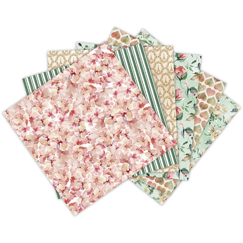 Set 12 Tấm Giấy 6x6 Inch In Chữ Love Is Everlasting Dùng Để Trang Trí Sổ Tay Diy