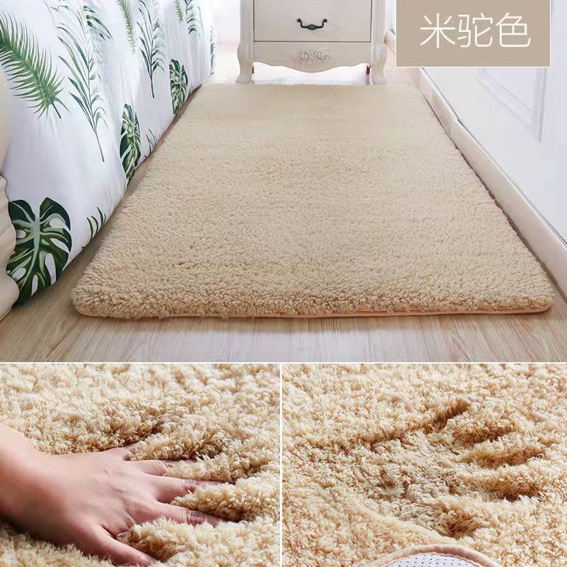Thảm Nhung Lông Cừu Dày Dặn Trải Sàn Phòng Khách / Ngủ Chống Bẩn Tiện Dụng