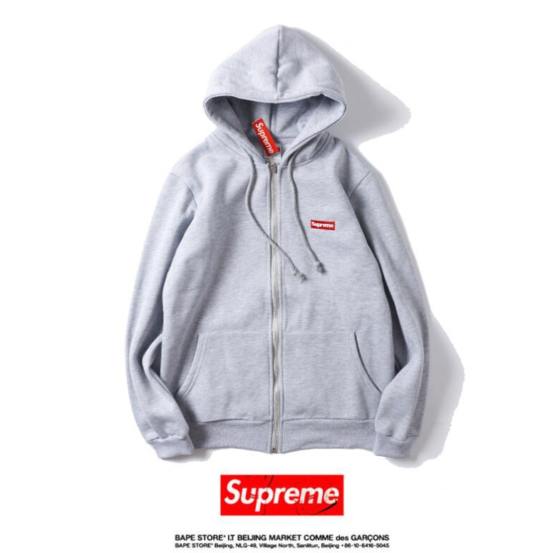 Áo Hoodie Vải Cotton In Chữ Supreme Thời Trang Cho Nam Nữ