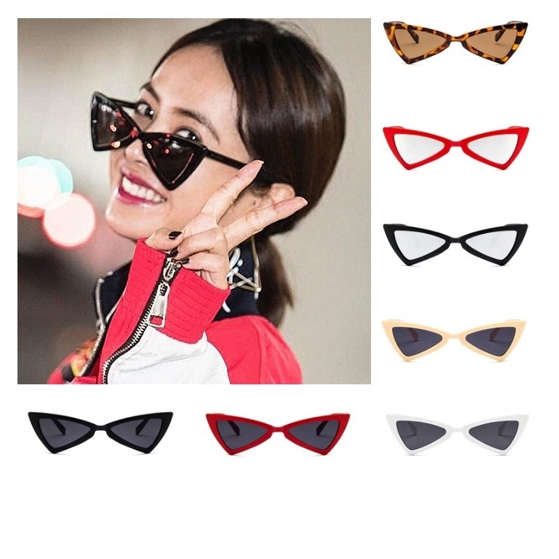 Kính Mát Mắt Mèo Tam Giác Phong Cách Hàn Quốc