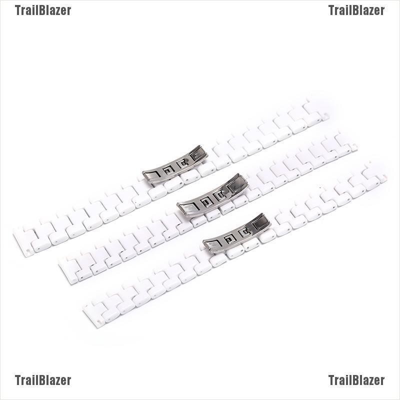 1 Dây Đeo Đồng Hồ Bằng Sứ Màu Trắng 14mm 16mm