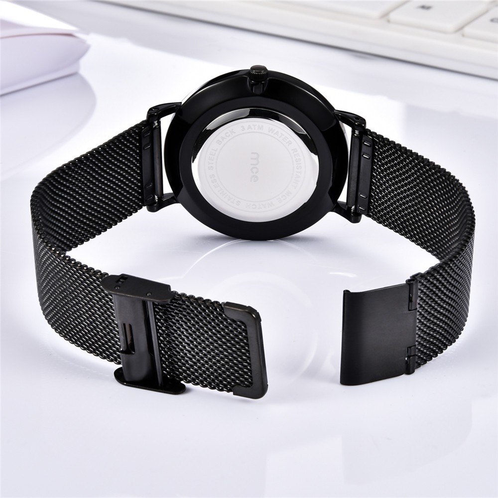 Đồng Hồ Nam MCE MC00625 Máy Nhật Chống Nước Dây Thép Mành Cao Cấp + tặng pin