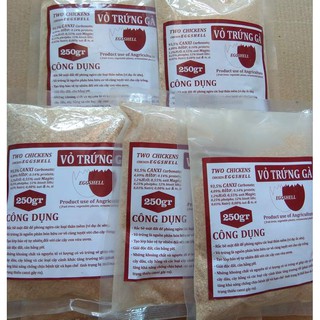 Combo 5 gói Vỏ trứng gà bổ sung canxi và các khoáng chất cho cây - 250 gram/ 1 gói