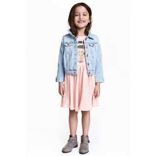 Váy dài cộc tay   H&M Chính hãng Japan Mã 0434043006 Màu Light Pink / Animal