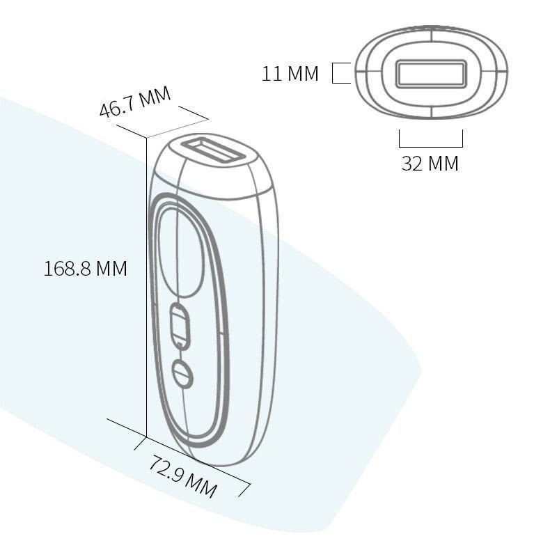 Laser Máy cạo lông vùng kín Freezing Point Epilator không đau tại nhà toàn thân môi nách dụng cụ